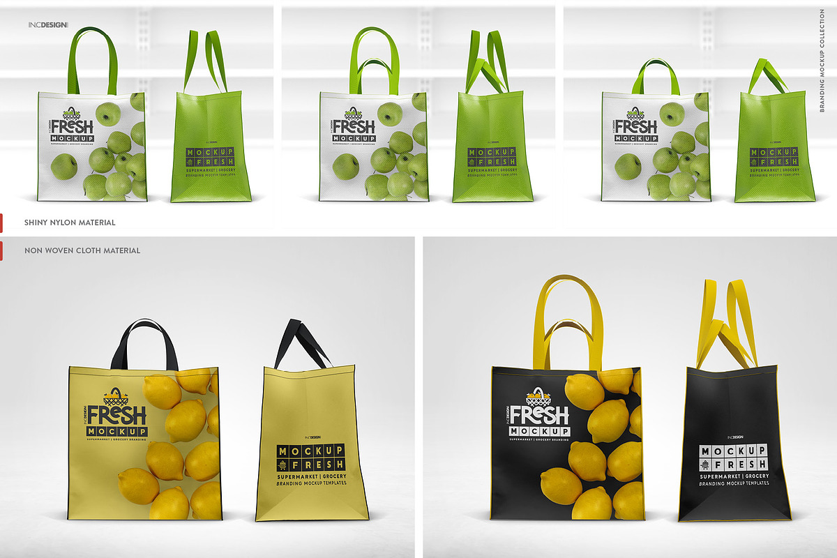 Double Handle Eco Shopping Bag Brand, a Product Mockup by INCDesign (Photo 8 of 10)