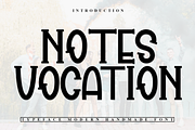 Notes Vocation, a Sans Serif Font by InermediaSTUDIO (Thumbnail 1 of 7)