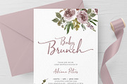 Baby Brunch Shower Invitation, an Invitation Template by Advaita Printables (Thumbnail 1 of 2)