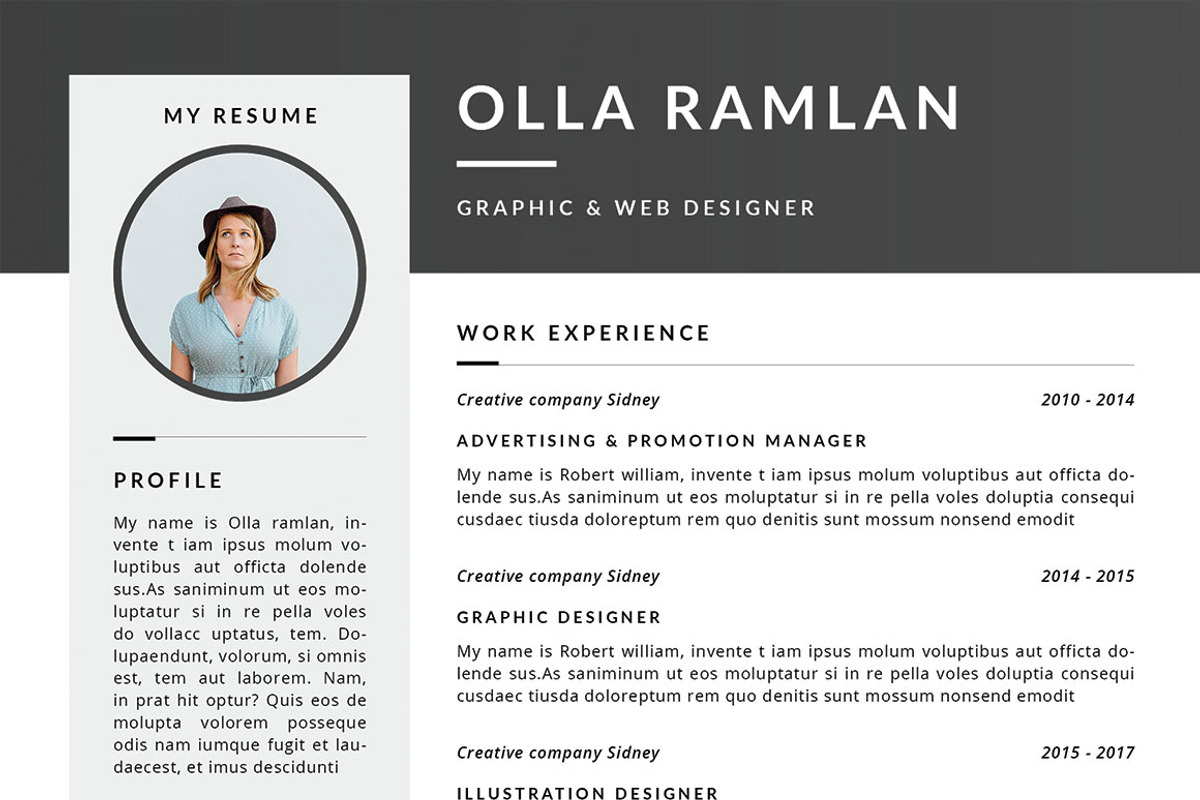Resume/CV Template, a Resume Template by Symie Design (Photo 3 of 4)
