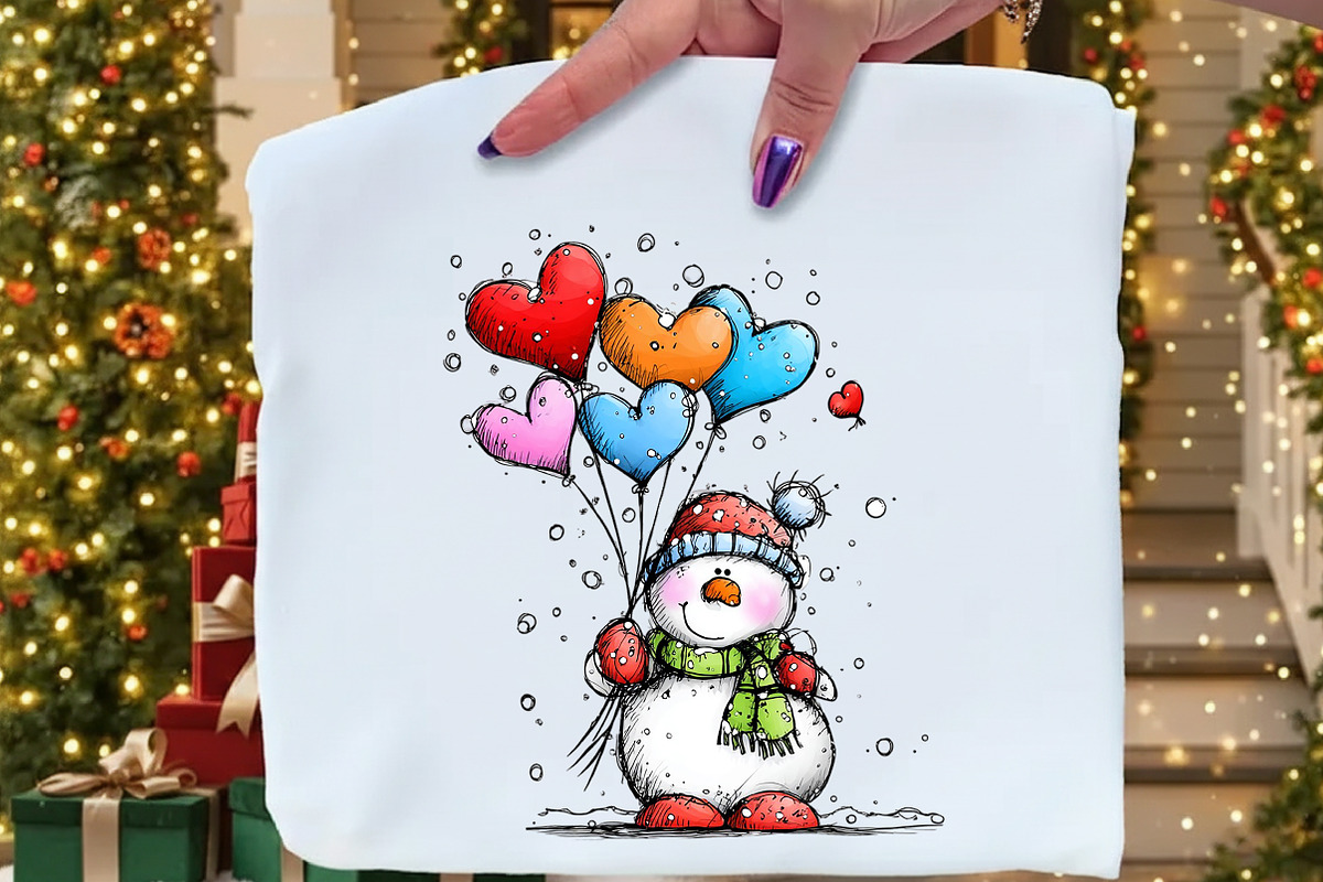 New Year Snowman Clipart Bundle, an Illustration by Craft Nest (Photo 6 of 9)