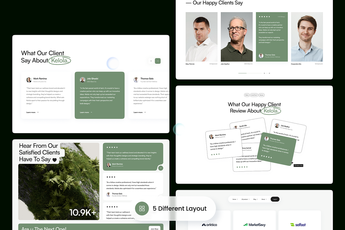 Testimonials - Section Website, a Websites & App Template by SLAB! Design (Photo 2 of 4)