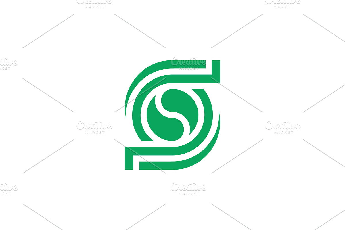 simple yin-yang letter S logo, a Branding & Logo Template by Rasagama Studio