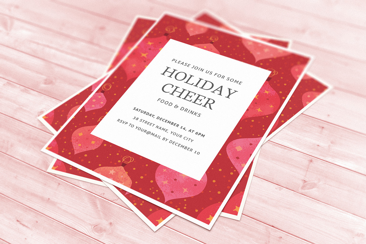 Christmas Party Invitation, an Invitation Template by Mera Pixels (Photo 3 of 4)