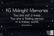 KG Midnight Memories, a Font by Kimberly Geswein Fonts (Thumbnail 1 of 3)