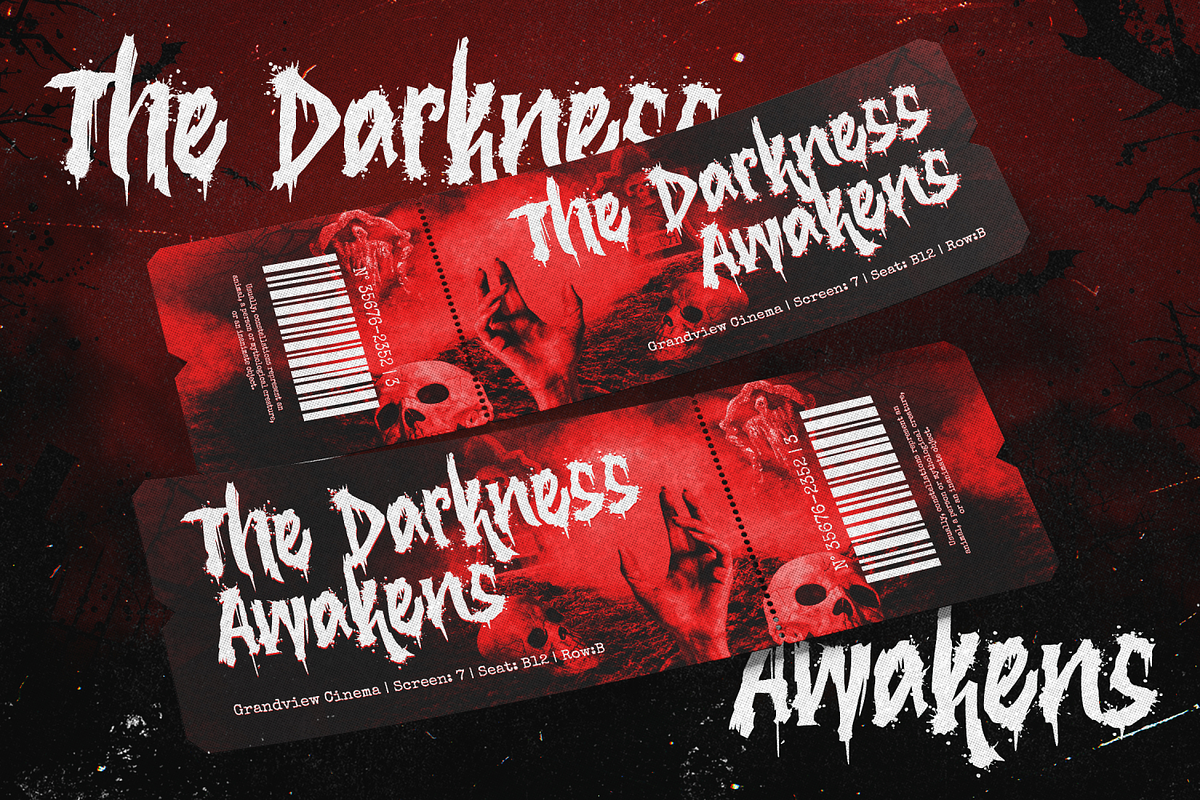 The Silent Murder - Bloody Typeface, a Sans Serif Font by agnyhasyastudio (Photo 10 of 16)