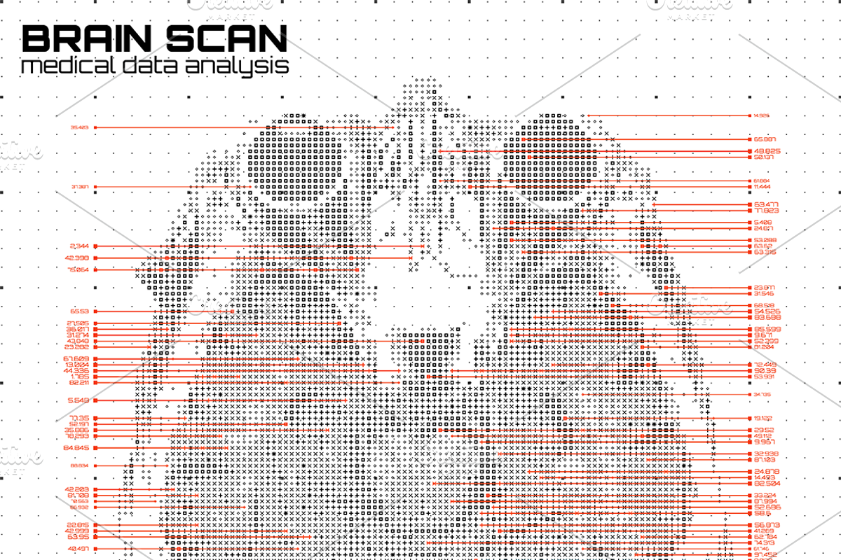 Brain scan abstract backgrounds, a Healthcare Illustration by GarryKillian