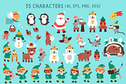 Christmas village map creator, a Seasonal Illustration by Lexi Claus (Thumbnail 4 of 12)