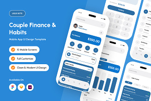 Harmopay - Couple Banking App, an App Template by productype1
