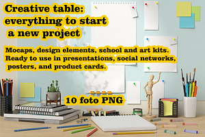Student workspace, creative desk and, a School & Education Photo by Tempera