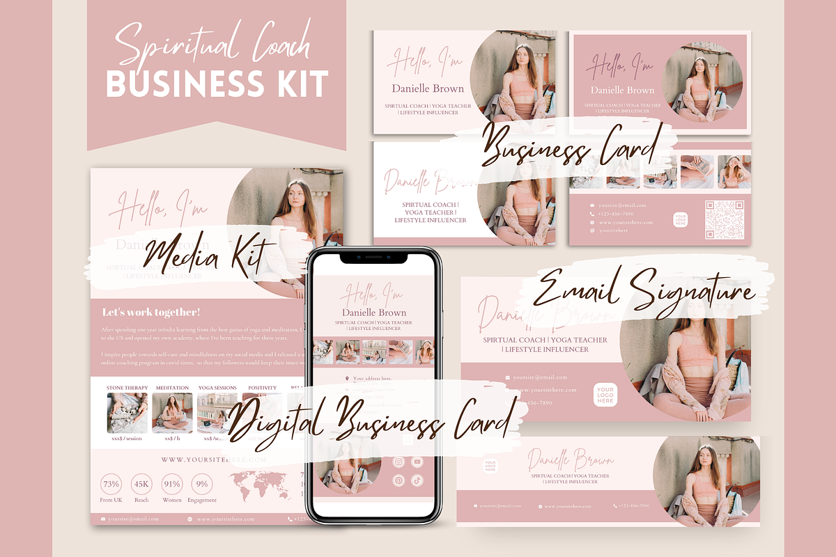 Business Bundle for Spiritual Coach, a Templates & Theme by Golden Horizons Studio (Photo 2 of 15)
