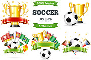 Soccer Icons, Posters and Concepts, a Sport Illustration by TAlex (Thumbnail 1 of 6)