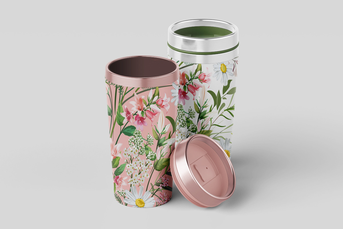 Floral Pattern, a Background Graphic by Yulia Ogneva (Photo 6 of 7)