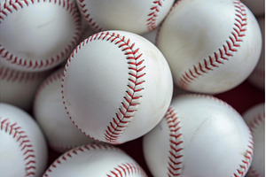 Baseball ball background. Generate, a Sports & Recreation Photo by Ylivdesign