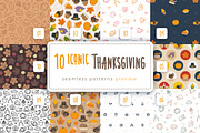 Iconic Thanksgiving Seamless Pattern, a Pattern Graphic by oelhoem (Thumbnail 5 of 5)