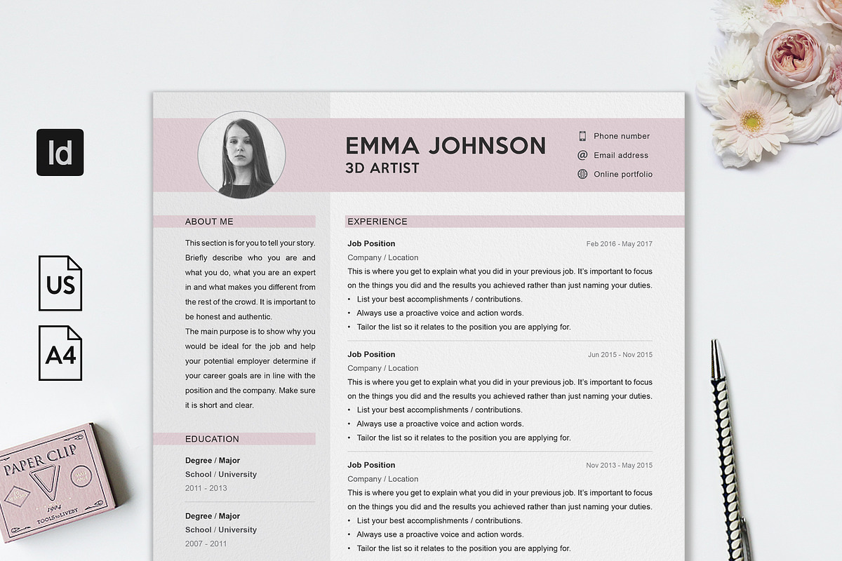 Professional Resume Template, a Resume Template by Resume Refresh (Photo 1 of 3)
