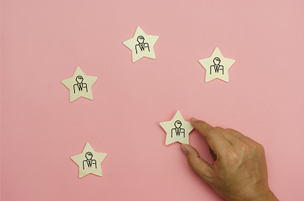 Icon with business concept