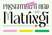 Matrixgi High-Contrast Decorative, a Serif Font by timelesstype.co (Thumbnail 1 of 10)