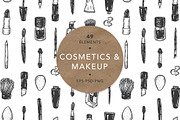 Cosmetics and makeup. Illustrations., an Illustration by Olga Olmix (Thumbnail 1 of 7)