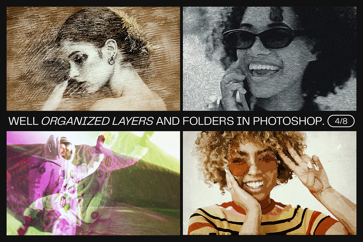 12 Photo Effect Templates, a Layer Style Add-On by iDoodle Studio (Photo 4 of 6)