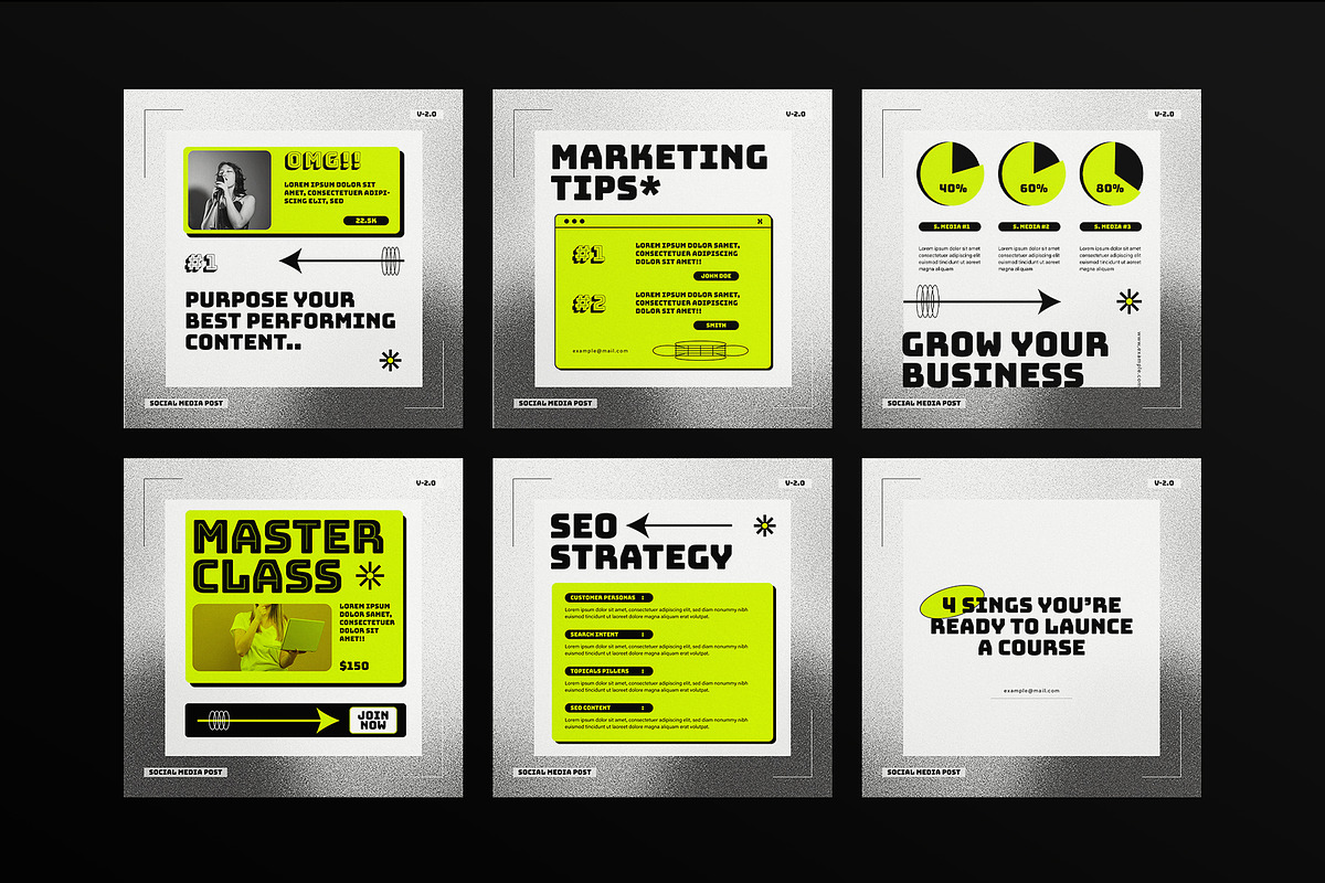 Social Media Post Template, a Social Media Template by E-Type (Photo 2 of 3)