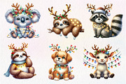 Christmas Animal Sublimation Clipart, an Illustration by Dream Creation (Thumbnail 7 of 7)