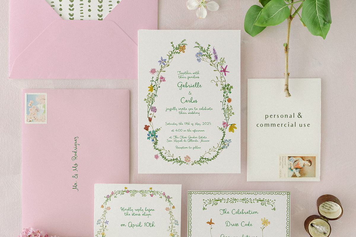 Hand-drawn quirky whimsy flowers, a Decorative Illustration by Grace Noboa Illustrations (Photo 2 of 14)