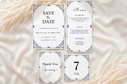 Elegant Black Wedding Suite, an Invitation Template by Arslan (Thumbnail 4 of 4)