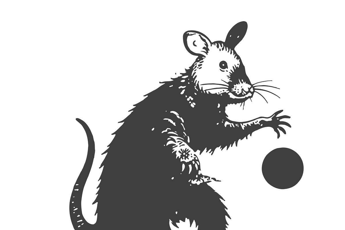 Cheeky Cartoon Rat Mascot, a Person Illustration by CarWrap design (Photo 1 of 3)