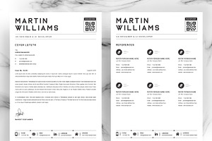 Clean Resume / CV Template With Word