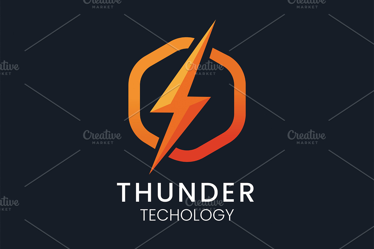 Thunder Technology Logo Template