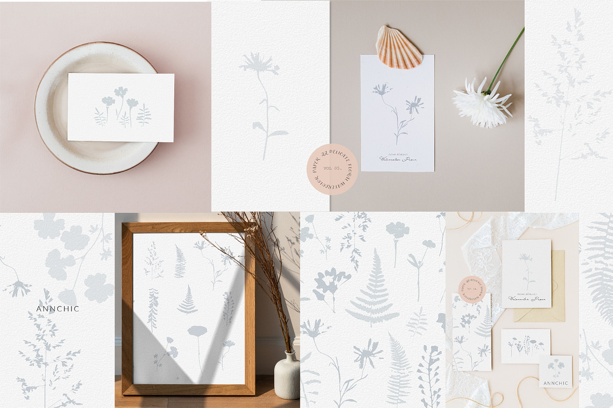 Watercolor floral fine art paper, a Texture Graphic by Anna Sokol (Photo 18 of 18)