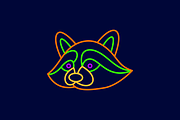Racoon Line art Logo Template, a Branding & Logo Template by EndR_ID (Thumbnail 3 of 3)