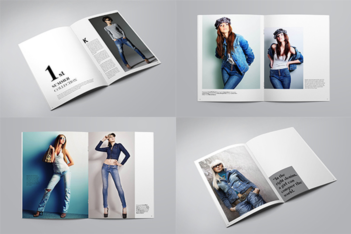 Denim Fashion Lookbook, a Brochure Template by Bookrak Graphic Design (Photo 3 of 11)