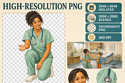 Pediatric Maternity Care Clipart, an Object Graphic by KamimiArt (Thumbnail 6 of 6)