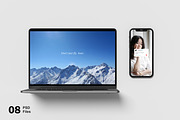 Laptop And Smartphone Mockup, an iPhone Mockup by seramoe (Thumbnail 1 of 9)