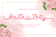 Hallo Betty a modern lovely font, a Script Font by Javatype Studio (Thumbnail 1 of 10)
