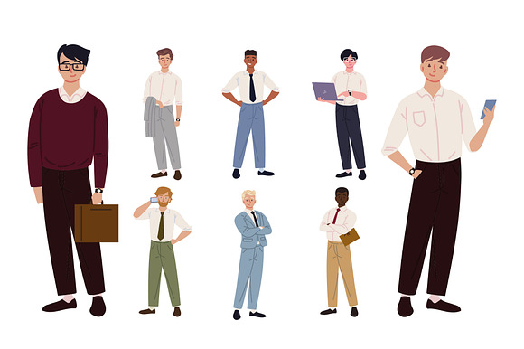 Businessmen Illustration Set preview 2