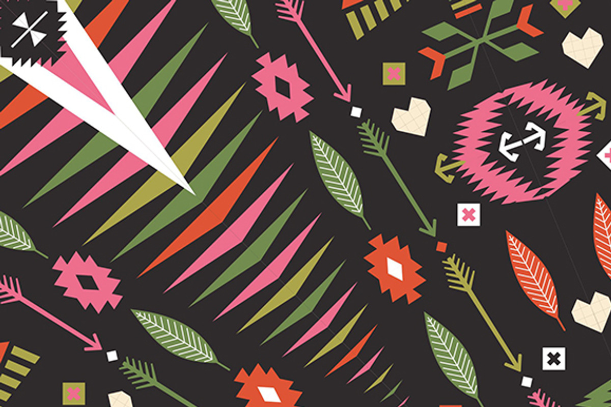 Ornamental round aztec pattern preview 2