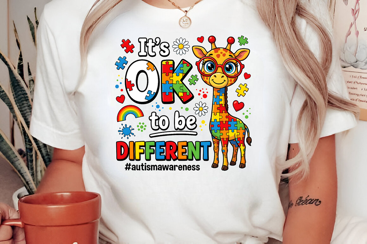 Its Ok to Be Different Autism Awaren, an Illustration by CreationArt (Photo 3 of 5)