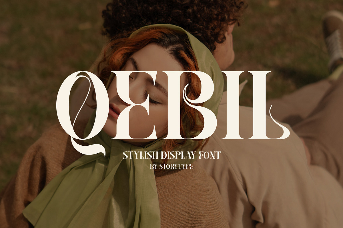 Qebil Stylish Display Font, a Serif Font by Storytype Studio (Photo 1 of 15)