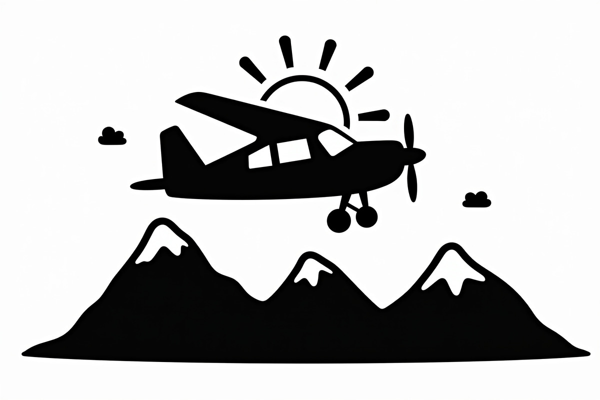 Adventure Plane Mountain Bundle, an Illustration by hafijul (Photo 7 of 9)