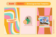 Bold Retro Instagram Reel Templates, a Social Media Template by Hell Yeah Designs (Thumbnail 5 of 6)