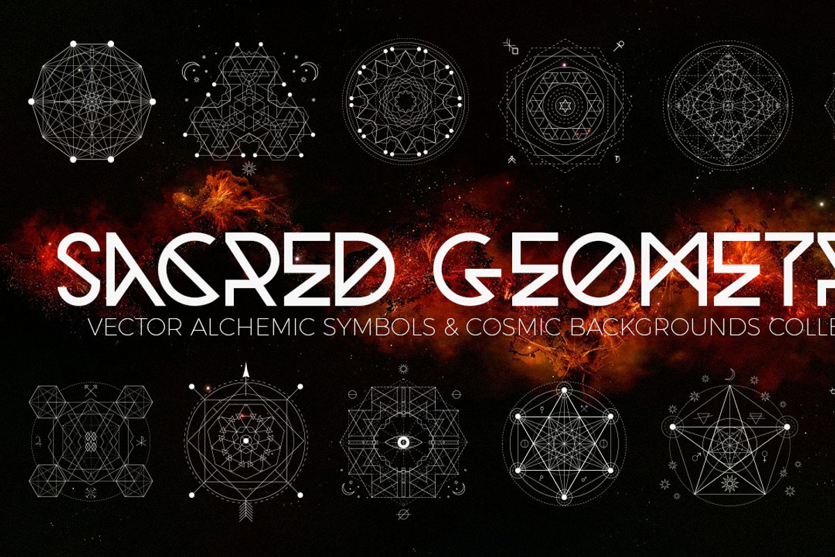 Vector Sacred Geometry Set, a Background Graphic by OlgaRom (Photo 1 of 8)