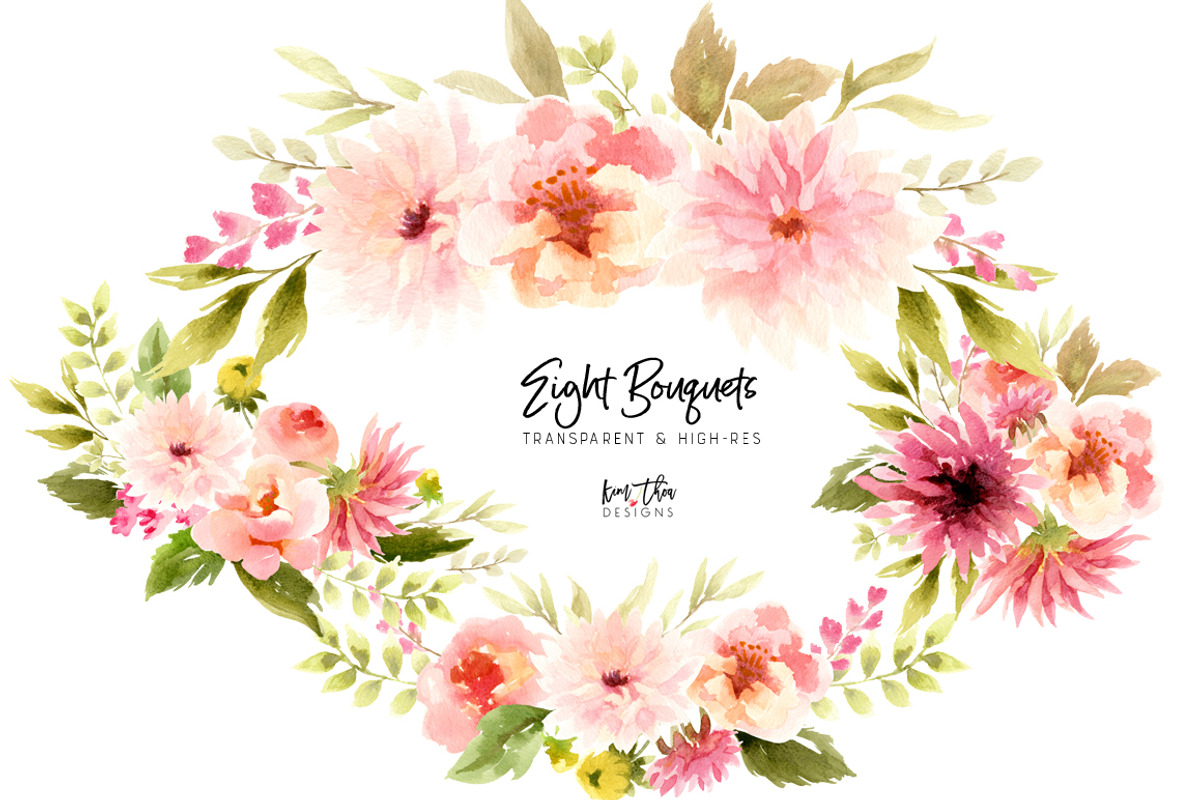 Sweet Dahlias and Roses, an Illustration by Kim Thoa Designs (Photo 3 of 9)