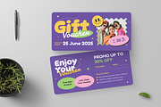 Fashion Boutique Pop Gift Voucher, a Print Template by Annora Studio (Thumbnail 2 of 5)