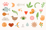 Cat stickers. Vector set. + Pattens., a Pattern Graphic by anna khramtsova (Thumbnail 10 of 14)