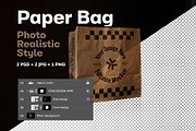 Paper Bag Photo Realistic Mockup, a Packaging Mockup by rodrigofkaminski (Thumbnail 1 of 7)