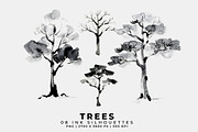 Tree Ink Silhouettes, an Object Graphic by Digital Art Creations (Thumbnail 3 of 5)