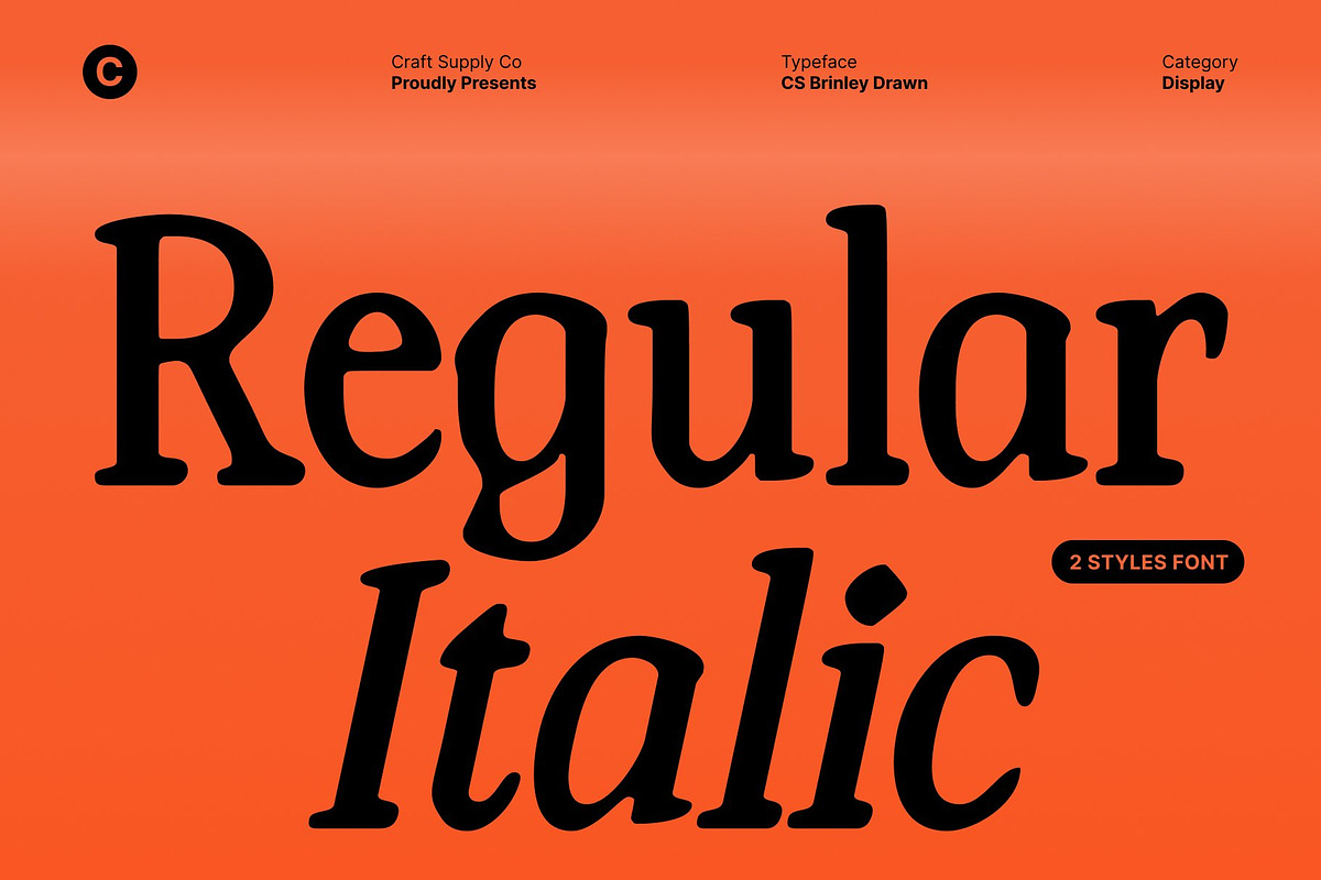 CS Brinley Drawn, a Serif Font by Craft Supply Co. (Photo 2 of 8)